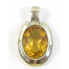 1 Sterling Silver and Citrine Pendant