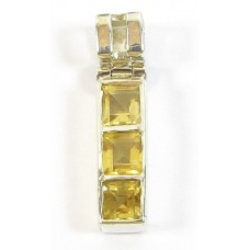 1 Citrine and Sterling Silver Pendant