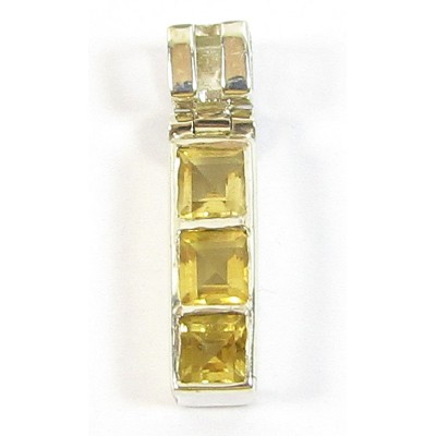 1 Citrine and Sterling Silver Pendant