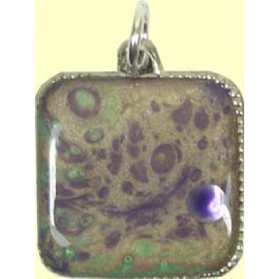 1 Handmade Square Art Pendant