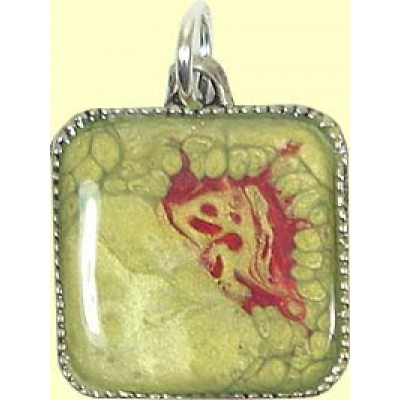 1 Handmade Square Art Pendant