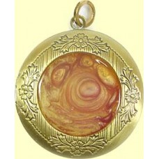 1 Handmade Brass Locket Pendant