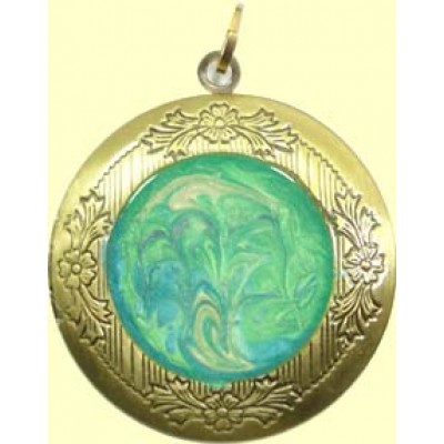 1 Handmade Brass Locket Pendant