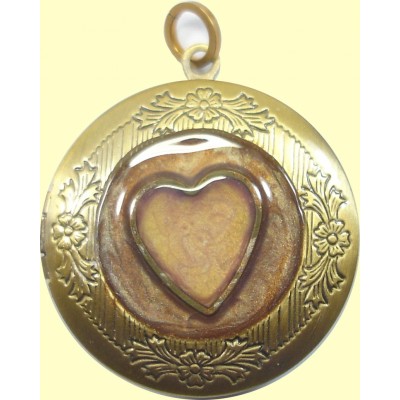 1 Handmade Brass Locket Pendant