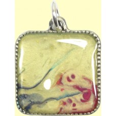 1 Handmade Square Art Pendant