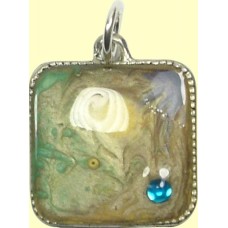 1 Handmade Square Art Pendant