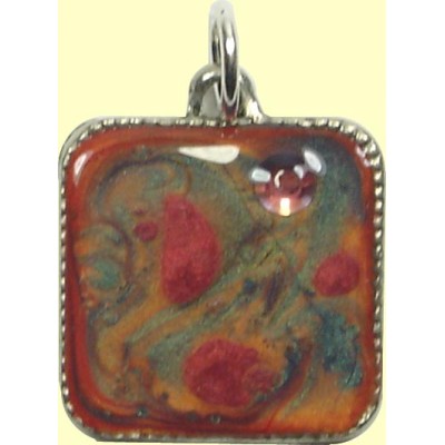 1 Handmade Square Art Pendant