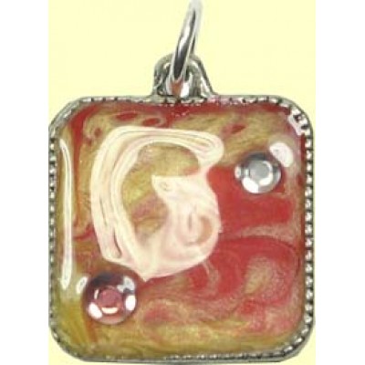 1 Handmade Square Art Pendant