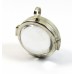 Chunky Glass Globe Pendant in Silvertone Setting, Just Add Your Own Image to the Pendant