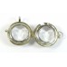 Chunky Glass Globe Pendant in Silvertone Setting, Just Add Your Own Image to the Pendant
