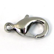 10 Black Plated 10mm Lobster Clasps