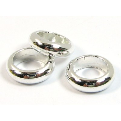 10 Silver Plated Chunky 10mm Rings 