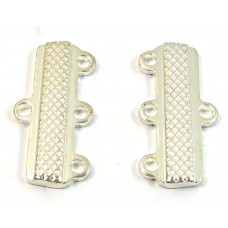 2 Silver Plated Bar Ends