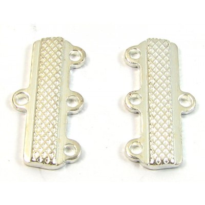 2 Silver Plated Bar Ends