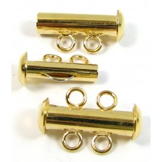 Multi Strand Clasp Gold Plated - 2 Strand