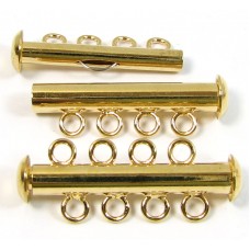 Multi Strand Clasp Gold Plated - 4 Strand