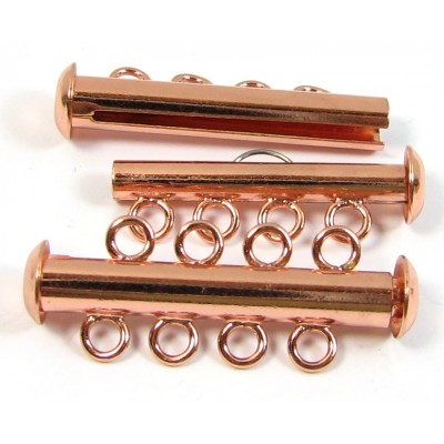 Multi Strand Clasp Copper Plated - 4 Strand
