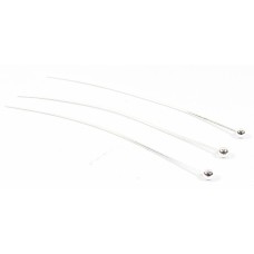 10 Silver Plated 50mm Ball Headpins