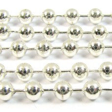 1 Centimetre Silver Plated Ball Chain