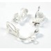 Pair Silver Plated Earclips