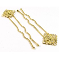 1 Gold Plated Victorian Hair Grip