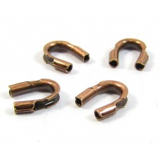 144 Antiqued Copper Plated Wire Protectors Wire Keepers