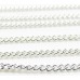 1 Centimetre Silver Plated 2mm Curb Trace Chain