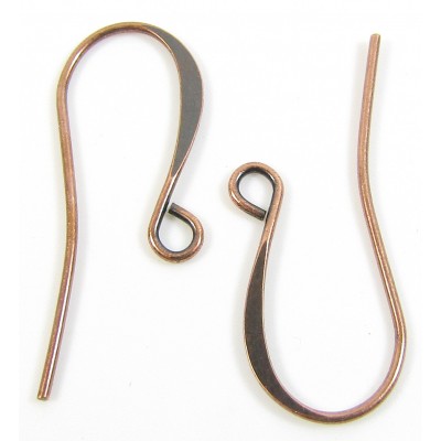 10 Pairs Antiqued Copper Plated Earwires