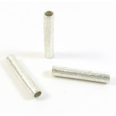 2 Silver Plated Copper Brushed Tubes