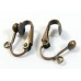 1 Pair Copper Plated Antiqued Non Pierced Ear Clips