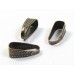 1 Copper Plated Antiqued Decorated Snap Bail