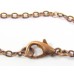 1 Copper Plated Antiqued Finished Necklace Chain 60cm
