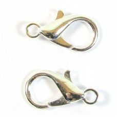 1 Silver Plated Large 21mm Lobster Clasp