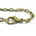 1 Plated Antiqued Brass Finished Necklace 5mm Cable Chain 52cm