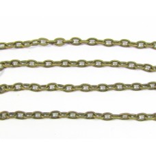 1 Centimetre Antiqued Brass Plated 4.5mm Cable Chain