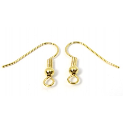 4 Pairs Gold Plated Earwires