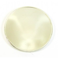 1 Silver Plated 40mm Coin Blank for Engraving or Stamping