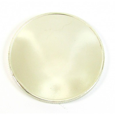 1 Silver Plated 40mm Coin Blank for Engraving or Stamping