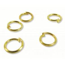 50 6mm Gold Plated Jump/ Split Rings
