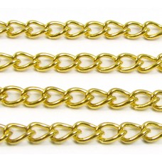 1 metre Gold Plated Curb Chain 