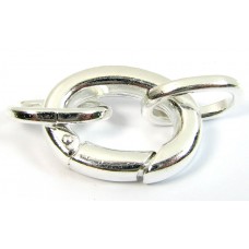 1 Large Silver Plated Caribiner Clasp