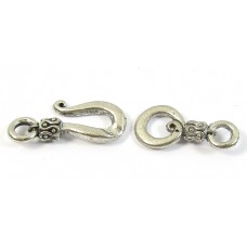 Antique Silver Plated Hook and Hook Clasp
