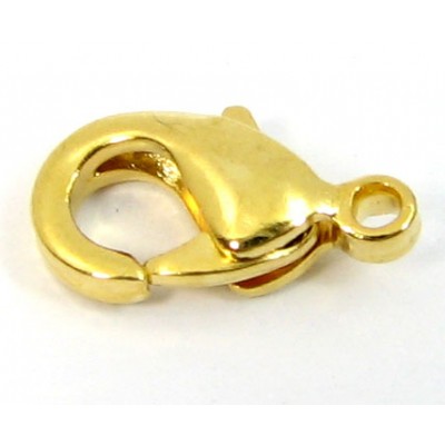 10 Gold Plated 15mm Lobster Clasps