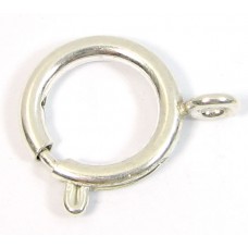 1 Silver Plated Large Bolt Ring Clasp