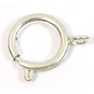 1 Silver Plated Large Bolt Ring Clasp