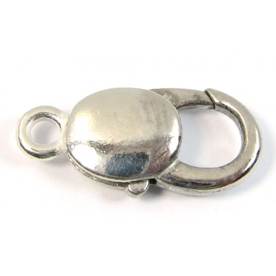 1 Extra Large Silver Plated 30mm Lobster Clasp