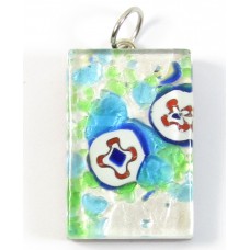 Murano Glass Medium Oblong Pendant