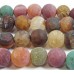 1 Strand Mixed Colours Frosted 12mm Dyed Agate Round Beads