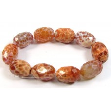 10 Fabulous 20mm Fire Agate Oval Nugget Beads