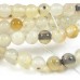1 Strand Orange Mixed Agate 6mm Round Beads